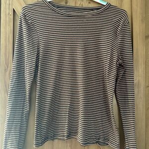 Striped long sleeve shirt, Size M